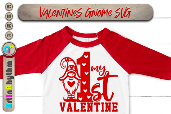 1st Valentine, Happy Valentine's Day Svg