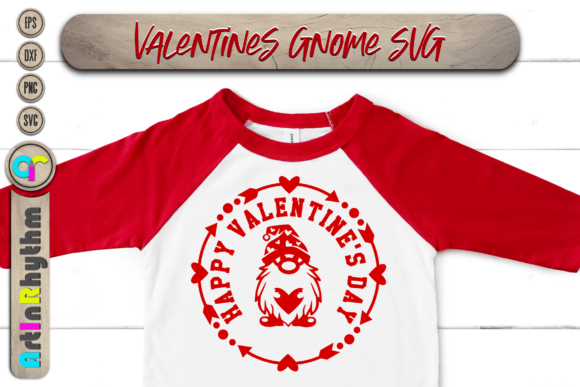 Gnome Happy Valentine's Day Svg, Heart
