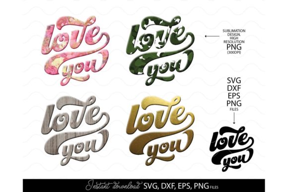 Valentine Day Gift SVG Love You PNG